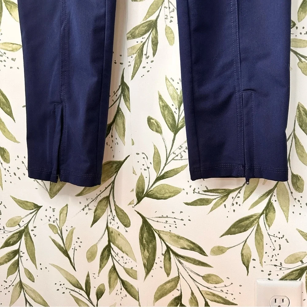 Dickies Elastic Waist Ankle Zip Scrub Pants. Navy. Small.
